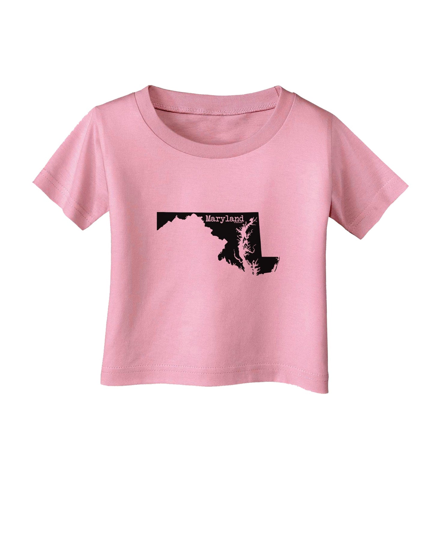 Maryland - United States Shape Infant T-Shirt by TooLoud-Infant T-Shirt-TooLoud-Candy-Pink-06-Months-Davson Sales