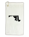 Maryland - United States Shape Micro Terry Gromet Golf Towel 11&#x22;x19-Golf Towel-TooLoud-White-Davson Sales