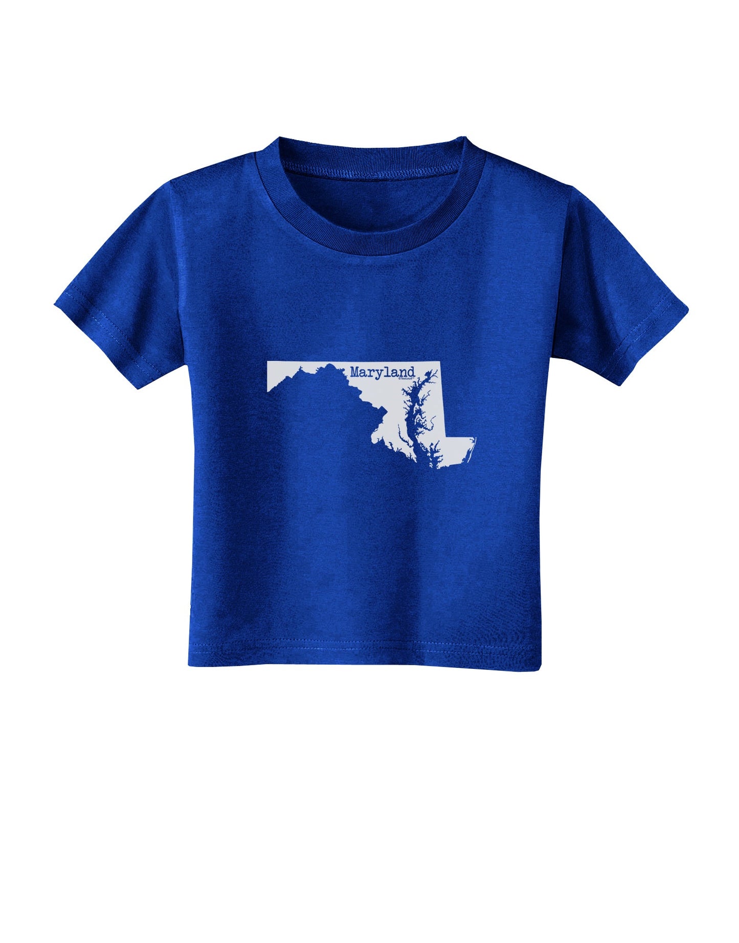 Maryland - United States Shape Toddler T-Shirt Dark by TooLoud-Toddler T-Shirt-TooLoud-Royal-Blue-2T-Davson Sales