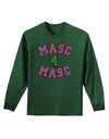 Masc 4 Masc College Stud Adult Long Sleeve Dark T-Shirt-TooLoud-Dark-Green-Small-Davson Sales