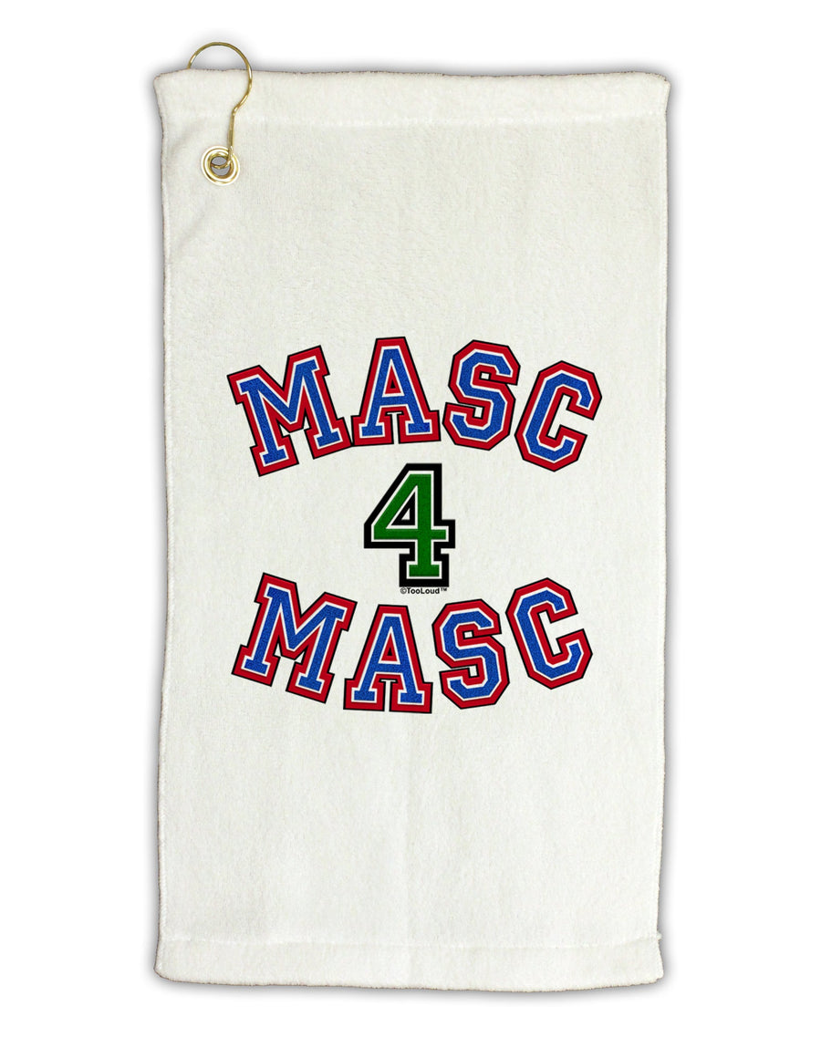 Masc 4 Masc College Stud Micro Terry Gromet Golf Towel 16 x 25 inch by TooLoud-Golf Towel-TooLoud-White-Davson Sales