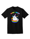 Masc 4 Masc Pranciful Unicorn Adult Dark T-Shirt-Mens T-Shirt-TooLoud-Black-Small-Davson Sales