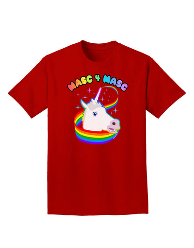 Masc 4 Masc Pranciful Unicorn Adult Dark T-Shirt-Mens T-Shirt-TooLoud-Red-Small-Davson Sales