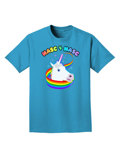 Masc 4 Masc Pranciful Unicorn Adult Dark T-Shirt-Mens T-Shirt-TooLoud-Turquoise-Small-Davson Sales