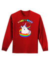 Masc 4 Masc Pranciful Unicorn Adult Long Sleeve Dark T-Shirt-TooLoud-Red-Small-Davson Sales