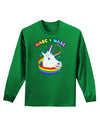 Masc 4 Masc Pranciful Unicorn Adult Long Sleeve Dark T-Shirt-TooLoud-Kelly-Green-Small-Davson Sales