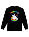 Masc 4 Masc Pranciful Unicorn Adult Long Sleeve Dark T-Shirt-TooLoud-Black-Small-Davson Sales