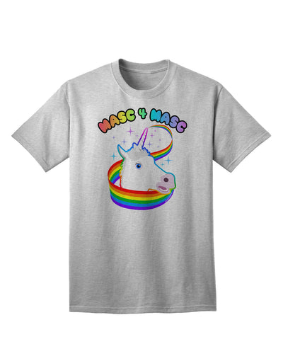 Masc 4 Masc Pranciful Unicorn Adult T-Shirt: Premium Quality, Stylish & Comfortable-Mens T-shirts-TooLoud-AshGray-Small-Davson Sales