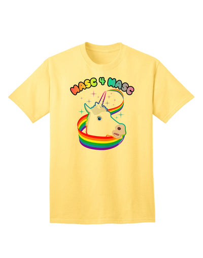 Masc 4 Masc Pranciful Unicorn Adult T-Shirt: Premium Quality, Stylish & Comfortable-Mens T-shirts-TooLoud-Yellow-Small-Davson Sales