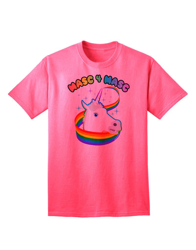 Masc 4 Masc Pranciful Unicorn Adult T-Shirt: Premium Quality, Stylish & Comfortable-Mens T-shirts-TooLoud-Neon-Pink-Small-Davson Sales