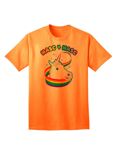 Masc 4 Masc Pranciful Unicorn Adult T-Shirt: Premium Quality, Stylish & Comfortable-Mens T-shirts-TooLoud-Neon-Orange-Small-Davson Sales