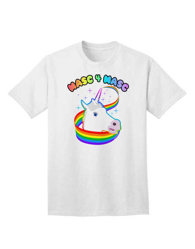 Masc 4 Masc Pranciful Unicorn Adult T-Shirt: Premium Quality, Stylish & Comfortable-Mens T-shirts-TooLoud-White-Small-Davson Sales