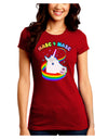 Masc 4 Masc Pranciful Unicorn Juniors Crew Dark T-Shirt-T-Shirts Juniors Tops-TooLoud-Red-Juniors Fitted Small-Davson Sales