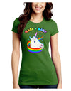 Masc 4 Masc Pranciful Unicorn Juniors Crew Dark T-Shirt-T-Shirts Juniors Tops-TooLoud-Kiwi-Green-Juniors Fitted Small-Davson Sales