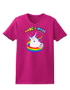 Masc 4 Masc Pranciful Unicorn Womens Dark T-Shirt-TooLoud-Hot-Pink-Small-Davson Sales