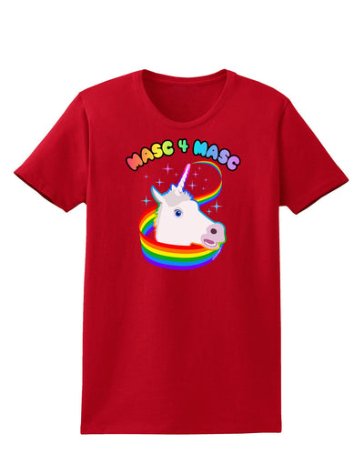 Masc 4 Masc Pranciful Unicorn Womens Dark T-Shirt-TooLoud-Red-X-Small-Davson Sales