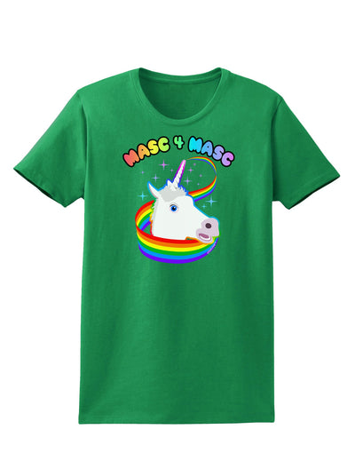 Masc 4 Masc Pranciful Unicorn Womens Dark T-Shirt-TooLoud-Kelly-Green-X-Small-Davson Sales