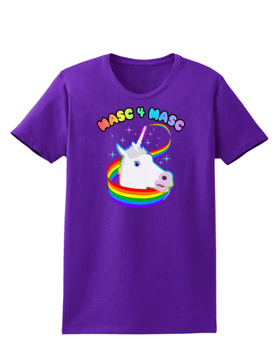 Masc 4 Masc Pranciful Unicorn Womens Dark T-Shirt-TooLoud-Purple-X-Small-Davson Sales