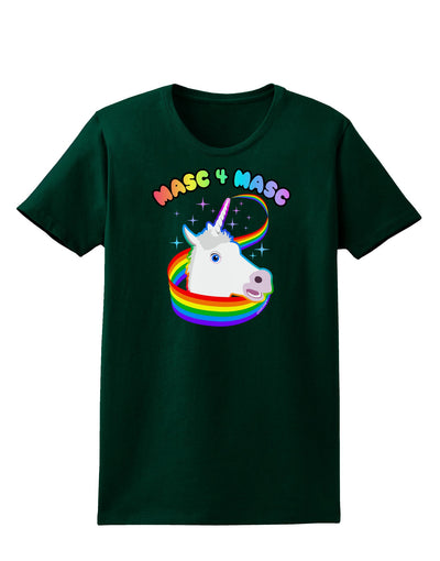 Masc 4 Masc Pranciful Unicorn Womens Dark T-Shirt-TooLoud-Forest-Green-Small-Davson Sales