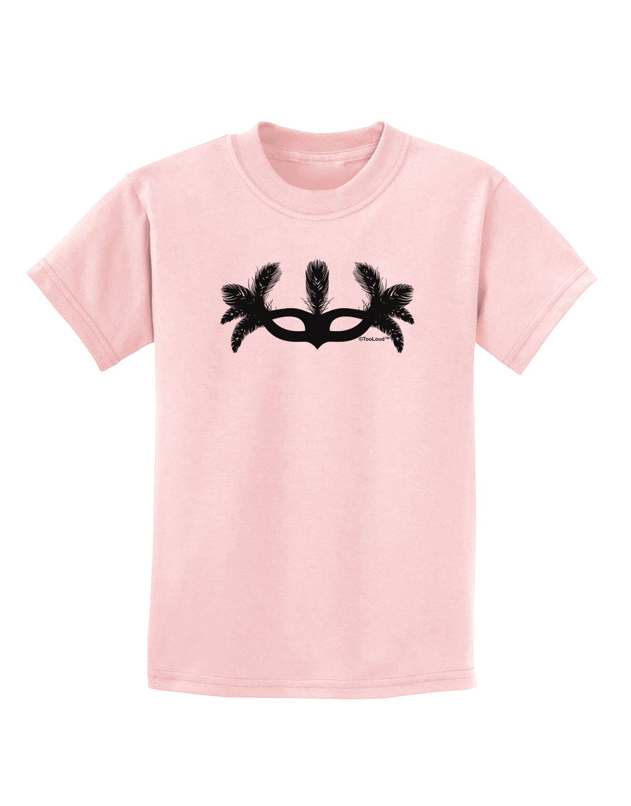 Masquerade Mask Silhouette Childrens T-Shirt by TooLoud-Childrens T-Shirt-TooLoud-White-X-Small-Davson Sales