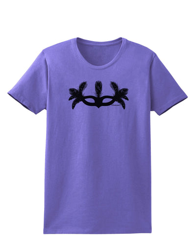 Masquerade Mask Silhouette Womens T-Shirt by TooLoud-Womens T-Shirt-TooLoud-Violet-X-Small-Davson Sales