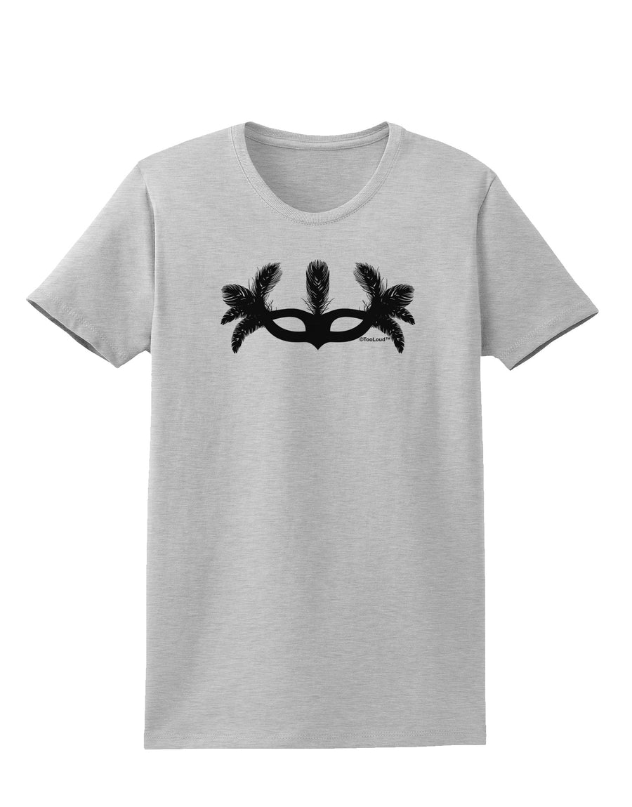 Masquerade Mask Silhouette Womens T-Shirt by TooLoud-Womens T-Shirt-TooLoud-White-X-Small-Davson Sales