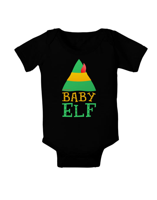 Matching Christmas Design - Elf Family - Baby Elf Baby Romper Bodysuit Dark by TooLoud-Baby Romper-TooLoud-Black-06-Months-Davson Sales
