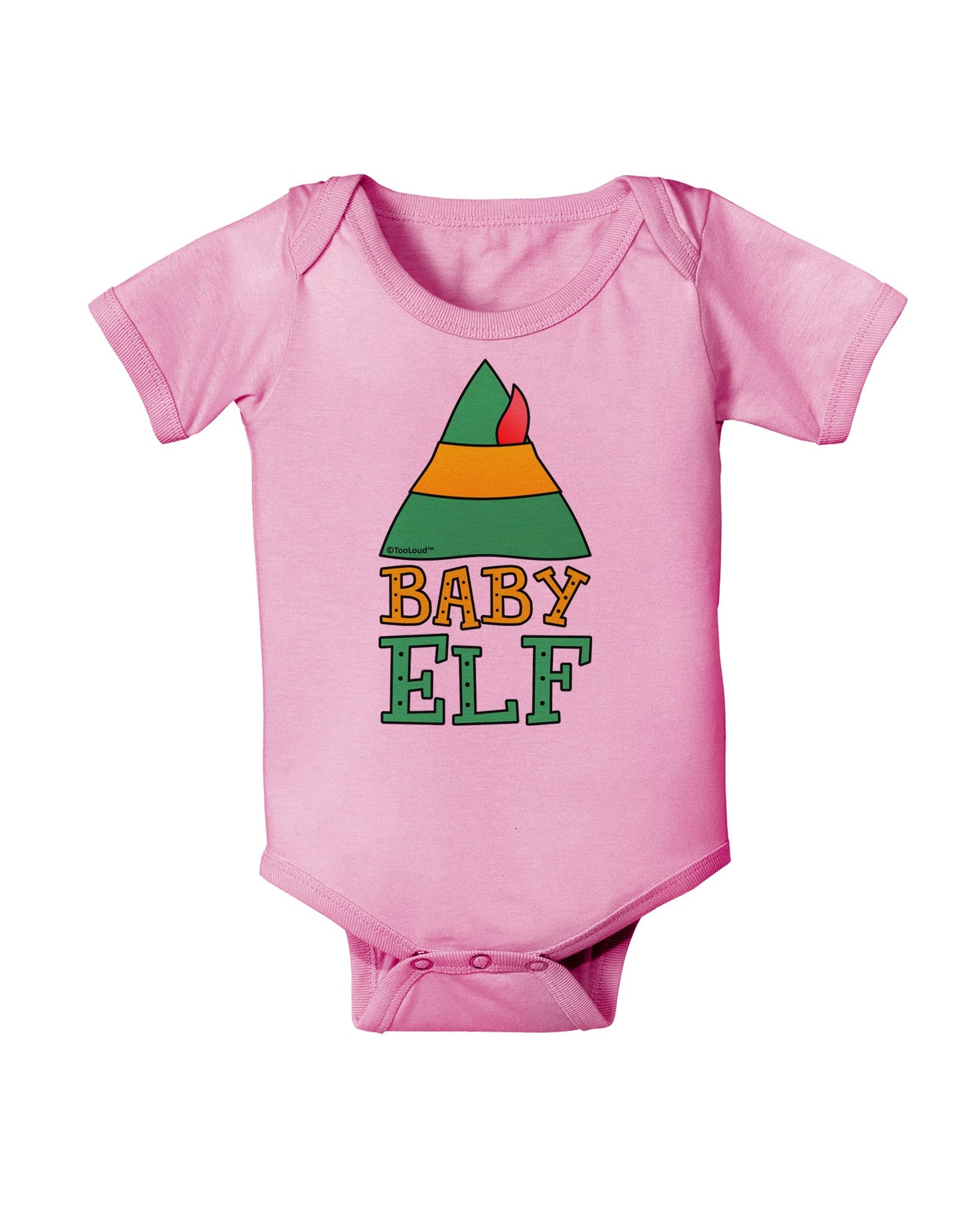 Matching Christmas Design - Elf Family - Baby Elf Baby Romper Bodysuit by TooLoud-Baby Romper-TooLoud-Light-Pink-06-Months-Davson Sales