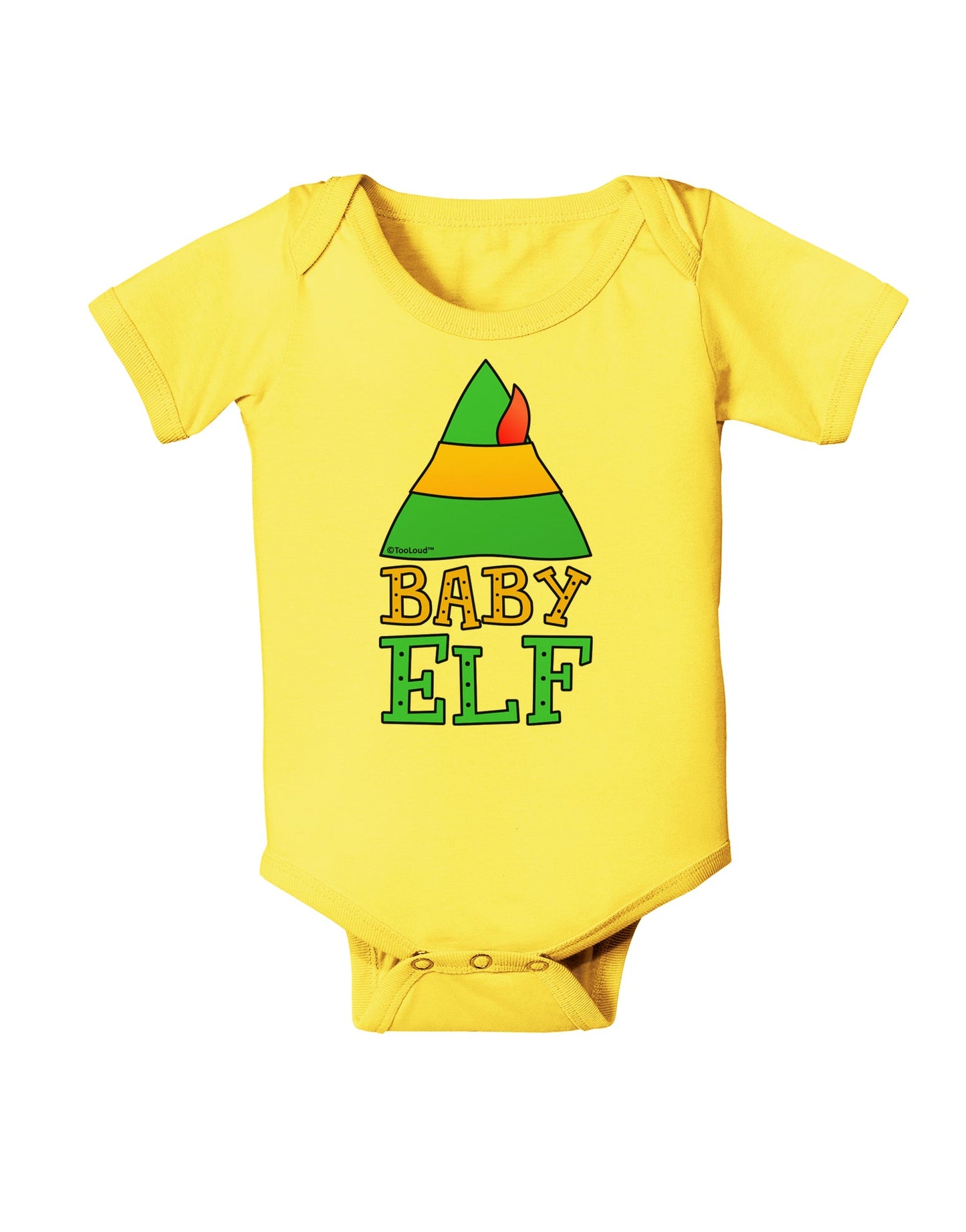 Matching Christmas Design - Elf Family - Baby Elf Baby Romper Bodysuit by TooLoud-Baby Romper-TooLoud-Yellow-06-Months-Davson Sales