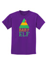 Matching Christmas Design - Elf Family - Baby Elf Childrens Dark T-Shirt by TooLoud-Childrens T-Shirt-TooLoud-Purple-X-Small-Davson Sales