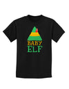 Matching Christmas Design - Elf Family - Baby Elf Childrens Dark T-Shirt by TooLoud-Childrens T-Shirt-TooLoud-Black-X-Small-Davson Sales