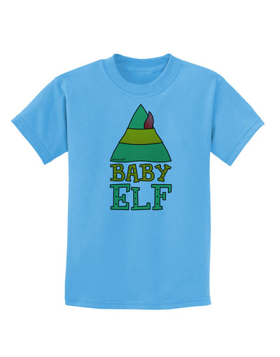 Matching Christmas Design - Elf Family - Baby Elf Childrens T-Shirt by TooLoud-Childrens T-Shirt-TooLoud-Aquatic-Blue-X-Small-Davson Sales