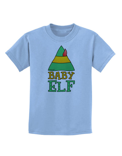 Matching Christmas Design - Elf Family - Baby Elf Childrens T-Shirt by TooLoud-Childrens T-Shirt-TooLoud-Light-Blue-X-Small-Davson Sales