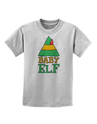 Matching Christmas Design - Elf Family - Baby Elf Childrens T-Shirt by TooLoud-Childrens T-Shirt-TooLoud-AshGray-X-Small-Davson Sales