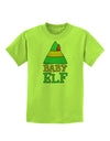 Matching Christmas Design - Elf Family - Baby Elf Childrens T-Shirt by TooLoud-Childrens T-Shirt-TooLoud-Lime-Green-X-Small-Davson Sales