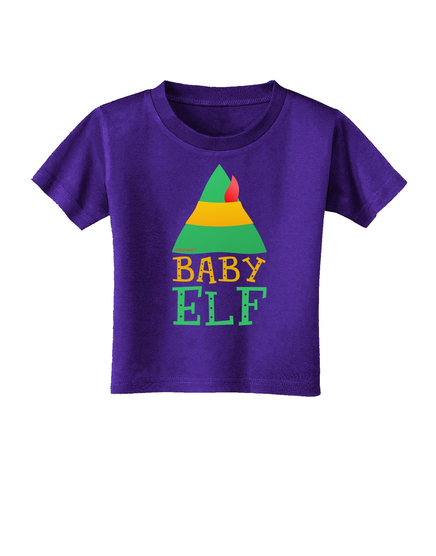 Matching Christmas Design - Elf Family - Baby Elf Toddler T-Shirt Dark by TooLoud-Toddler T-Shirt-TooLoud-Purple-2T-Davson Sales