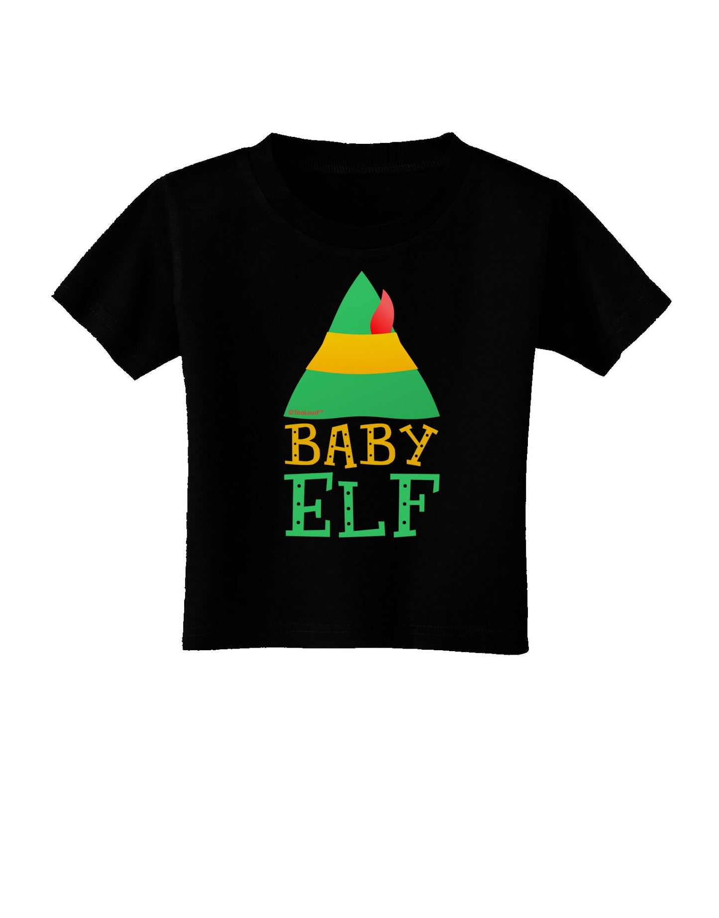 Matching Christmas Design - Elf Family - Baby Elf Toddler T-Shirt Dark by TooLoud-Toddler T-Shirt-TooLoud-Black-2T-Davson Sales