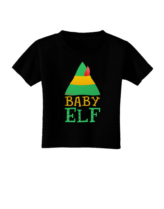 Matching Christmas Design - Elf Family - Baby Elf Toddler T-Shirt Dark by TooLoud-Toddler T-Shirt-TooLoud-Black-2T-Davson Sales