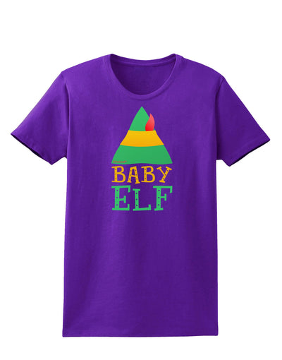 Matching Christmas Design - Elf Family - Baby Elf Womens Dark T-Shirt by TooLoud-Womens T-Shirt-TooLoud-Purple-X-Small-Davson Sales