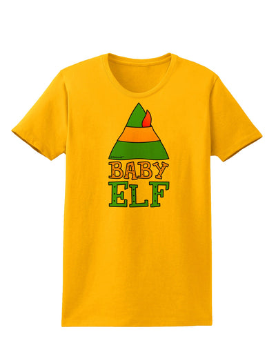 Matching Christmas Design - Elf Family - Baby Elf Womens T-Shirt by TooLoud-Womens T-Shirt-TooLoud-Gold-X-Small-Davson Sales