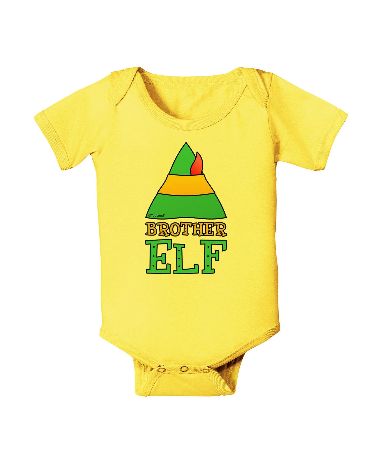 Matching Christmas Design - Elf Family - Brother Elf Baby Romper Bodysuit-Baby Romper-TooLoud-Yellow-06-Months-Davson Sales