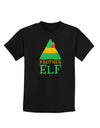 Matching Christmas Design - Elf Family - Brother Elf Childrens Dark T-Shirt-Childrens T-Shirt-TooLoud-Black-X-Small-Davson Sales