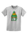 Matching Christmas Design - Elf Family - Brother Elf Childrens T-Shirt-Childrens T-Shirt-TooLoud-AshGray-X-Small-Davson Sales