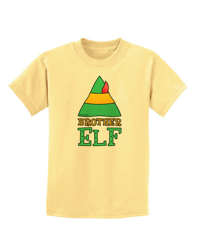 Matching Christmas Design - Elf Family - Brother Elf Childrens T-Shirt-Childrens T-Shirt-TooLoud-Daffodil-Yellow-X-Small-Davson Sales