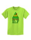 Matching Christmas Design - Elf Family - Brother Elf Childrens T-Shirt-Childrens T-Shirt-TooLoud-Lime-Green-X-Small-Davson Sales