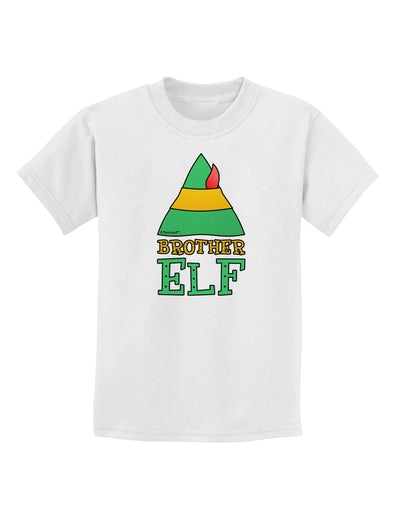 Matching Christmas Design - Elf Family - Brother Elf Childrens T-Shirt-Childrens T-Shirt-TooLoud-White-X-Small-Davson Sales