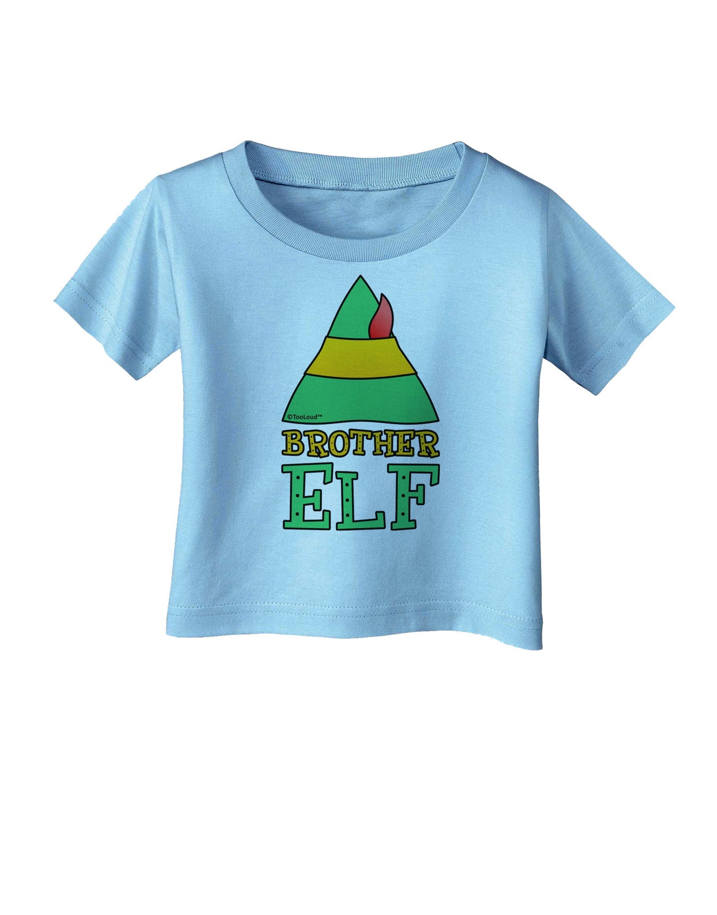 Matching Christmas Design - Elf Family - Brother Elf Infant T-Shirt-Infant T-Shirt-TooLoud-Aquatic-Blue-06-Months-Davson Sales