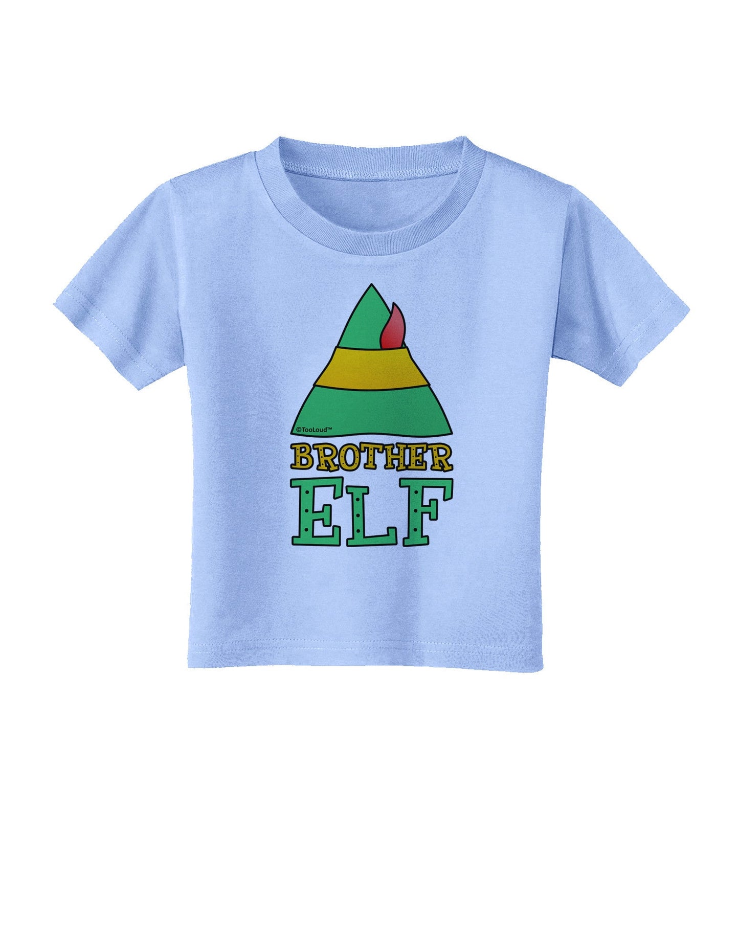 Matching Christmas Design - Elf Family - Brother Elf Toddler T-Shirt-Toddler T-Shirt-TooLoud-Aquatic-Blue-2T-Davson Sales