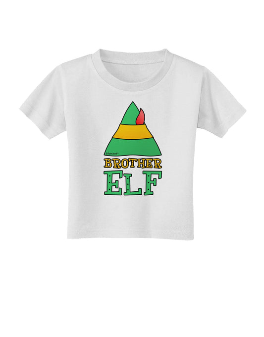Matching Christmas Design - Elf Family - Brother Elf Toddler T-Shirt-Toddler T-Shirt-TooLoud-White-2T-Davson Sales
