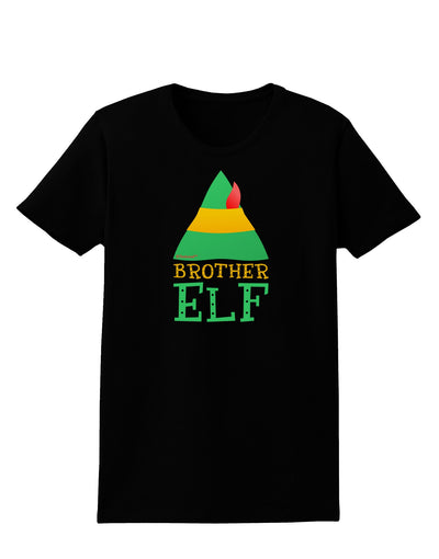 Matching Christmas Design - Elf Family - Brother Elf Womens Dark T-Shirt-Womens T-Shirt-TooLoud-Black-X-Small-Davson Sales